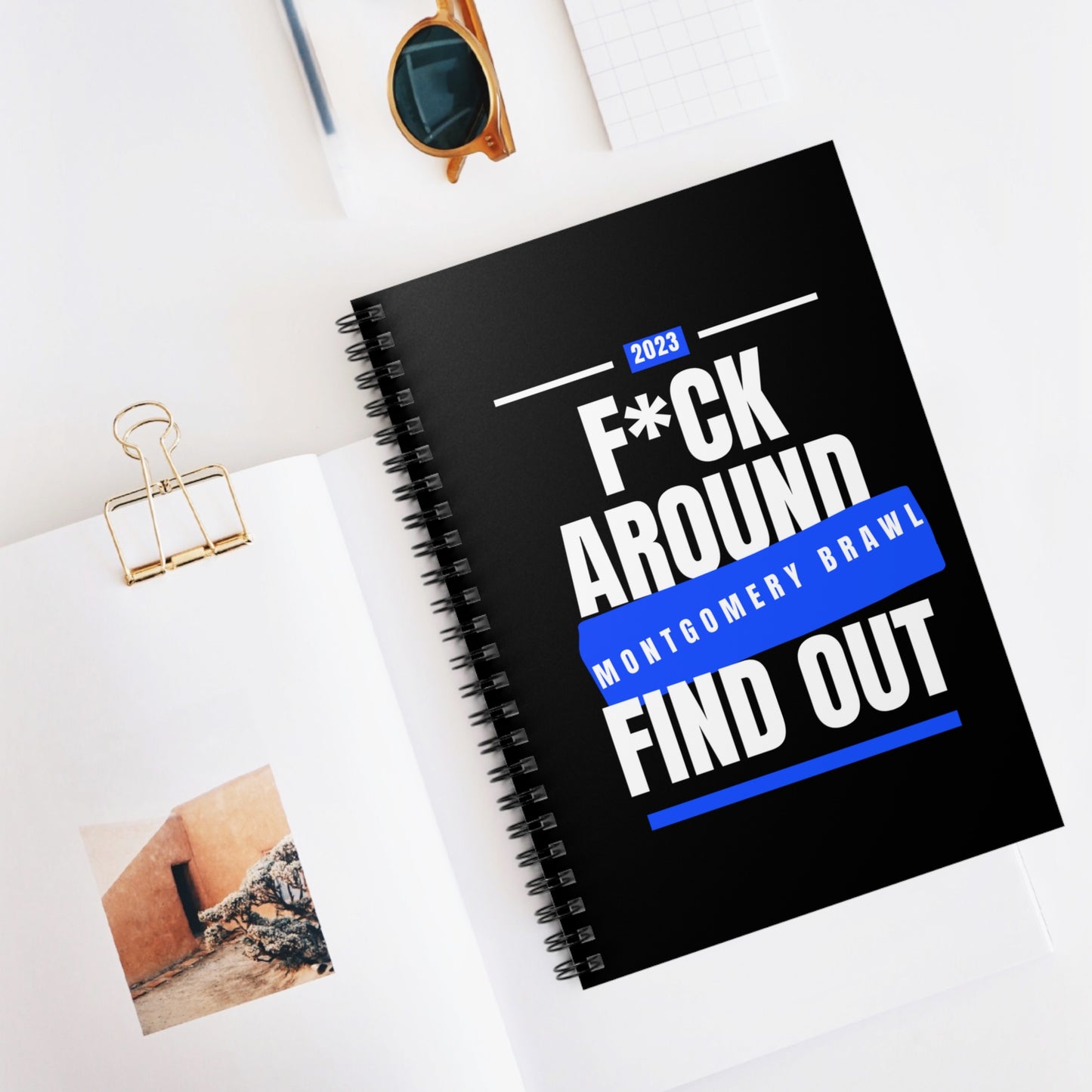 Spiral Notebook (Blue) - Ruled Line